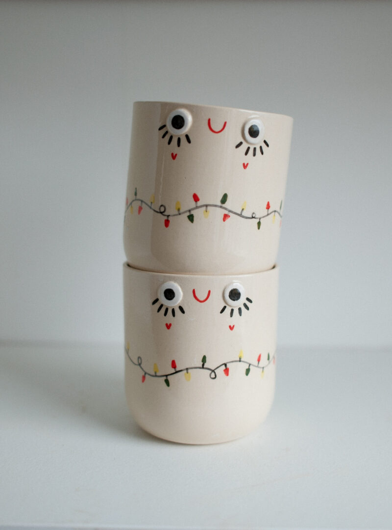 kubek ze światełkami